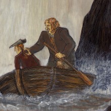 "Die tollen Männer", Robert Louis Stevenson. Un proyecto de Ilustración tradicional, Narrativa y Pintura gouache de Jenny Gebauer - 20.04.2021