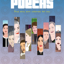 Poetas: 10 voces para salvarnos del caos. Editorial Design, Writing, and Vector Illustration project by Khris Martinsson - 01.20.2021