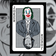 Joker. Design, Traditional illustration, Graphic Design, Vector Illustration, Poster Design, Digital Illustration, and Editorial Illustration project by mikigraphics - 04.21.2021