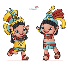 Xelo y Xen. Diseño de Personajes.. Un proyecto de Ilustración, Diseño de personajes, Educación e Ilustración infantil de Alietta Carbajal - 02.05.2020