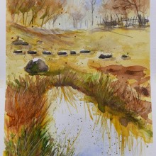My project in  Natural Landscapes in Watercolor course. Art Direction, and Brush Painting project by koutna.marianna - 04.22.2021
