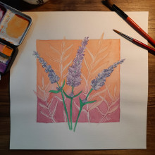 Mi Proyecto del curso: Técnicas de acuarela en negativo para ilustración botánica. Un proyecto de Bellas Artes de Silvina Yaffe - 22.04.2021