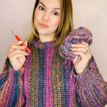 Mi Proyecto del curso: Crochet: crea prendas con una sola aguja. Crochê projeto de Yexi Fernandez - 23.04.2021