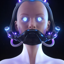 Cyber Woman Octane render By Oscar creativo. Design, Ilustração tradicional, Publicidade, 3D, Direção de arte, Design de personagens, VFX, Design de personagens 3D, e 3D Design projeto de Oscar Creativo - 24.04.2021