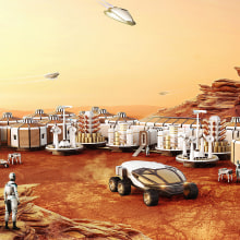 MARS 2050 Habitat. Un proyecto de Arquitectura, Diseño industrial y Concept Art de Erdem BATIRBEK - 13.07.2020