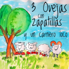 3 Ovejas con Zapatillas y un carnero loco - cuento infantil. Escrita, Stor, e telling projeto de Eva Drake - 24.04.2021