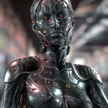 Cyber Woman By Oscar creativo. Design, Ilustração tradicional, Motion Graphics, 3D, VFX, Modelagem 3D, Design de personagens 3D, Fotografia digital, e 3D Design projeto de Oscar Creativo - 24.04.2021