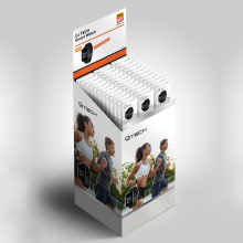 Caja y Display Smart Watch. Un projet de Design graphique, Packaging , et Retail design de Luciana Fontana - 25.04.2021