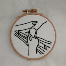 Munch. Embroider project by Patricia Font - 04.25.2021