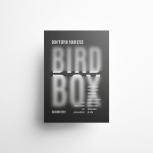 Diseño de Cartel Tipográfico - Bird Box. Un proyecto de Diseño, Dirección de arte, Diseño gráfico, Creatividad y Diseño tipográfico de Sofía Gregorio - 27.04.2021