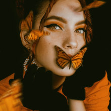 Butterfly. Autorretrato fotográfico projeto de Lyana Santos - 28.04.2021