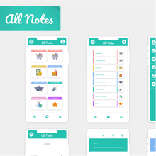 AllNotes. Design, and UX / UI project by Patrícia Quintiere - 04.29.2021