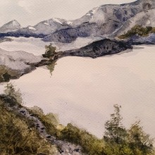 My project in  Natural Landscapes in Watercolor course. Un proyecto de Pintura a la acuarela de suep - 30.04.2021