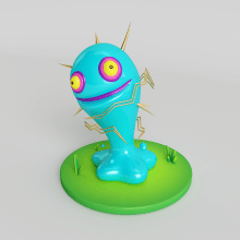 ChuChu. 3D, 3D Modeling, 3D Character Design, Graphic Humor, Art To, and s project by Anthony S - 05.04.2021