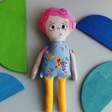 Mi Proyecto del curso: Creación de muñecos de tela para principiantes . Embroider, and Sewing project by Elisabeth Reyes - 05.04.2021