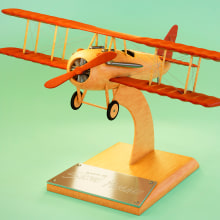 Avión de madera . Un projet de 3D, Modélisation 3D , et Conception 3D de Steven Pasaje - 14.01.2021