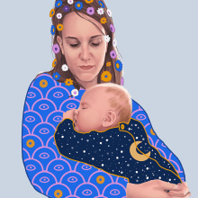Maternidad Ein Projekt aus dem Bereich Digitale Illustration von Jose Angel Canabal Delgado - 06.05.2021