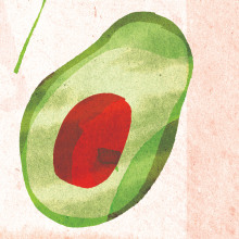 Eat fresh food - My project in Texture Creation for Digital Illustration. Un proyecto de Ilustración tradicional e Ilustración digital de Sophie Benmouyal - 08.05.2021