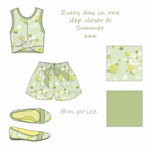 Summer Daisies outfit. . Un projet de Peinture gouache de Mihaela Price - 07.05.2021