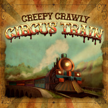 Creepy Crawly Circus Train - ENTORNO 3D DE VIDEOJUEGO. Een project van Traditionele illustratie, 3D, Ontwerp van personages,  3D-modellering, Videogames y  Concept art van Alicia González Condado - 10.05.2021