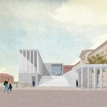 James Simon Galerie / David Chipperfield Architects. Een project van Architectuur, Interactief ontwerp, Interieurontwerp, Digitale illustratie y  3D-modellering van Leila Kydyrbay - 14.05.2021
