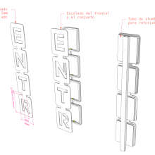 Prototipo Tótem de Señalización. Un proyecto de 3D, Diseño de producto, Producción audiovisual					 y Señalética de Germàn Azazel - 14.05.2021