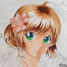 Mi Proyecto del curso: Coloreado con marcadores para dibujo manga Ein Projekt aus dem Bereich Traditionelle Illustration, Comic, Farbenlehre und Manga von Núria R.L. - 15.05.2021