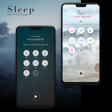 Sleep (app) - proyecto personal. Un proyecto de Diseño y UX / UI de RobertoMartín - 17.05.2021