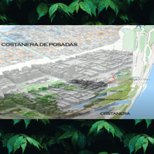 Animaciòn en trayectoria de mapa de Costanera de Posadas(Misiones). Animação projeto de ruth mascarino - 23.05.2021