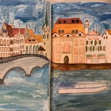 Mi Proyecto del curso: Sketchbook pictórico en gouache. Traditional illustration, Sketching, Drawing, Architectural Illustration, Sketchbook, and Gouache Painting project by Paola Bizioli - 05.26.2021