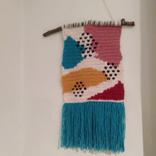 Mi Proyecto del curso: Intarsia crochet: teje tus propios tapices. Fashion, Decoration, Fiber Arts, DIY, and Crochet project by Andrea Clark - 05.30.2021