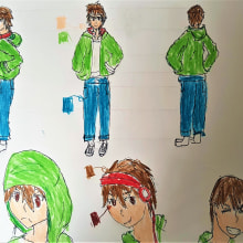 Mi Proyecto del curso: Dibujo de personajes manga desde cero. Traditional illustration, Character Design, Comic, Pencil Drawing, Drawing, and Manga project by Santiago Lozano - 06.01.2021