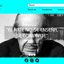 Página web (Universidad Bauhaus). Un proyecto de Diseño y Diseño Web de Andres Cardozo - 05.06.2021