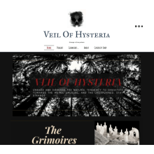 My project in WordPress: Create a Professional Website from Scratch course Veil of Hysteria. Information Architecture, Web Design, and Web Development project by Laura - 06.04.2021