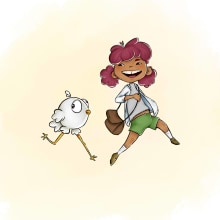 Chloe e Toto por Bruna Raphaela. Animação, Design de personagens, e Animação de personagens projeto de Bruna Raphaela - 07.06.2021