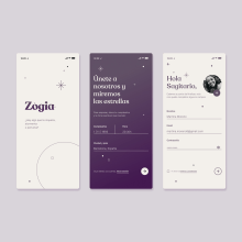 Zogia - The daily Horoscope. Un proyecto de UX / UI de Jénnifer González - 07.06.2021