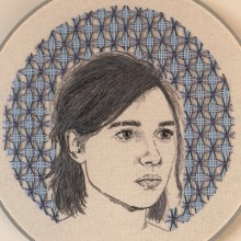 Ellie de The Last of Us Part ll. Un proyecto de Ilustración de retrato, Bordado e Ilustración textil de Catalina Richter - 24.05.2021