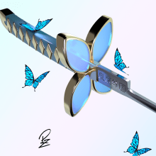 Kimetsu no Yaiba (Demon Slayer) Sword. Un projet de 3D , et Modélisation 3D de José Luis Martín Zafra - 13.06.2021
