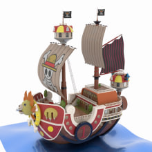 Thousand Sunny One Piece. Un projet de 3D , et Modélisation 3D de José Luis Martín Zafra - 13.06.2021
