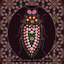The Love Bug . Un proyecto de Ilustración tradicional, Pattern Design, Ilustración vectorial, Estampación e Ilustración textil de Biba Kayewich - 11.06.2021