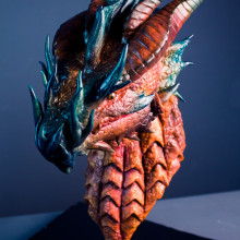 Escultura en chocolate de un dragón. Escultura, Criatividade, e Modelagem 3D projeto de Marc Suárez - 15.06.2021