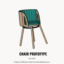 My project in Designing and Prototyping Your First Chair course. Artesanato, Design e fabricação de móveis, Design industrial, Design de interiores, e Design de produtos projeto de Kristýna Hrášková - 14.06.2021