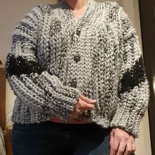 Mi Proyecto del curso: Crochet: crea prendas con una sola aguja. Moda, Design de moda, Tecido, DIY, e Crochê projeto de Karen - 03.04.2021