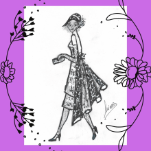 Mi Proyecto del curso: Recordando a Coco Chanel. Un proyecto de Diseño, Ilustración tradicional, Moda, Bocetado, Diseño de moda, Dibujo digital e Ilustración de moda					 de Nieves Quesada Duro - 18.06.2021