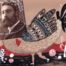 Cualquier cacatúa sueña con la pinta de Carlos Gardel. Un proyecto de Ilustración tradicional, Collage y Dibujo de Juan de Souza - 20.06.2021