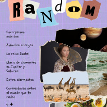 Revista: Datos Random. Un proyecto de Diseño, Diseño editorial, Diseño gráfico y Diseño tipográfico de Estefania Reyes Castillo - 20.06.2021