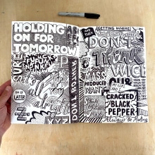 Sketchbook Pages. Illustration, Graphic Design, T, pograph, Lettering, H, and Lettering project by Adam Hayes - 06.23.2021