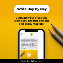 WRITE DAY BY DAY accountability, confidence and inspiration course. Music, Writing, Stor, and telling project by Courtney Maum - 12.17.2020
