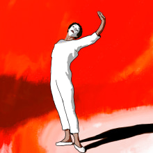 Rotoscopia do mímico Marcel Marceau como Bip . Animation, Video, Stop Motion, and Drawing project by Luís Nicolosi - 07.23.2021
