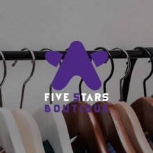 Five 5tars Boutique. Un proyecto de Br, ing e Identidad, Diseño gráfico y Diseño de logotipos de Saky Producciones - 24.06.2021